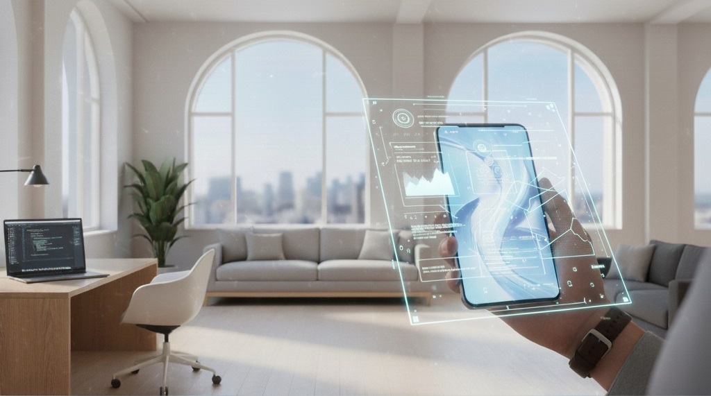 Mobile app development workspace